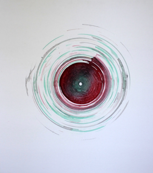 Generative art pictorial spiral shape art drawing colour metamatic jean tinguely mandala art.